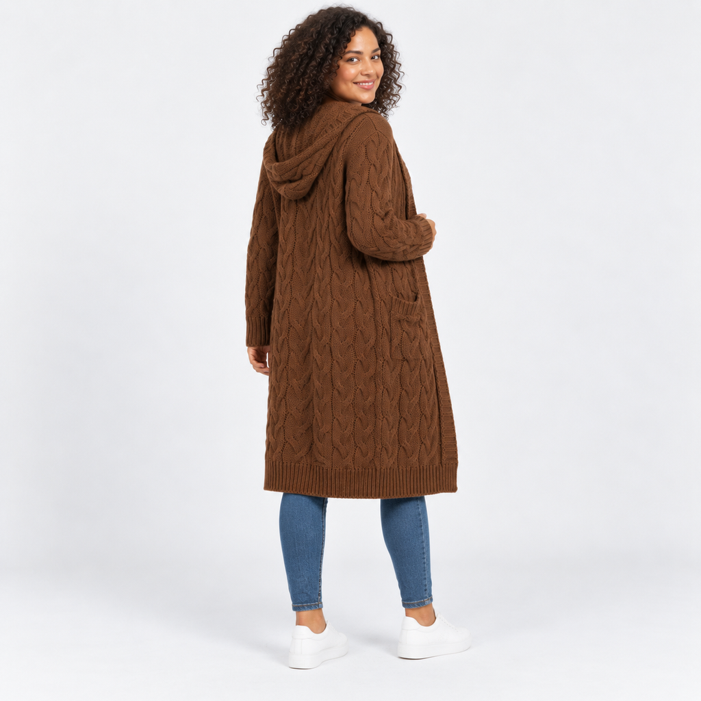 Women’s Plus Size Long Cardigan Casual Winter Outerwear