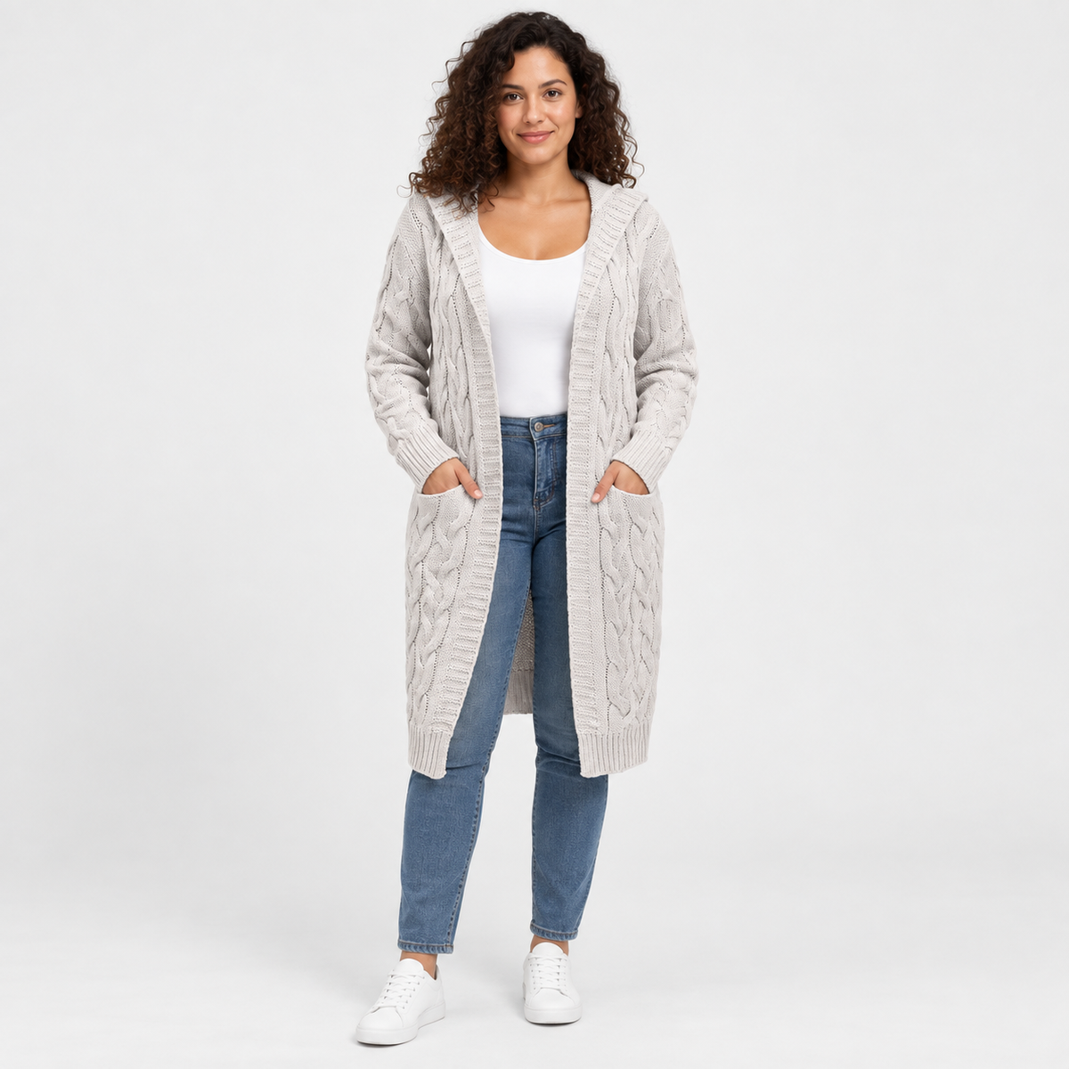 Women’s Plus Size Long Cardigan Casual Winter Outerwear
