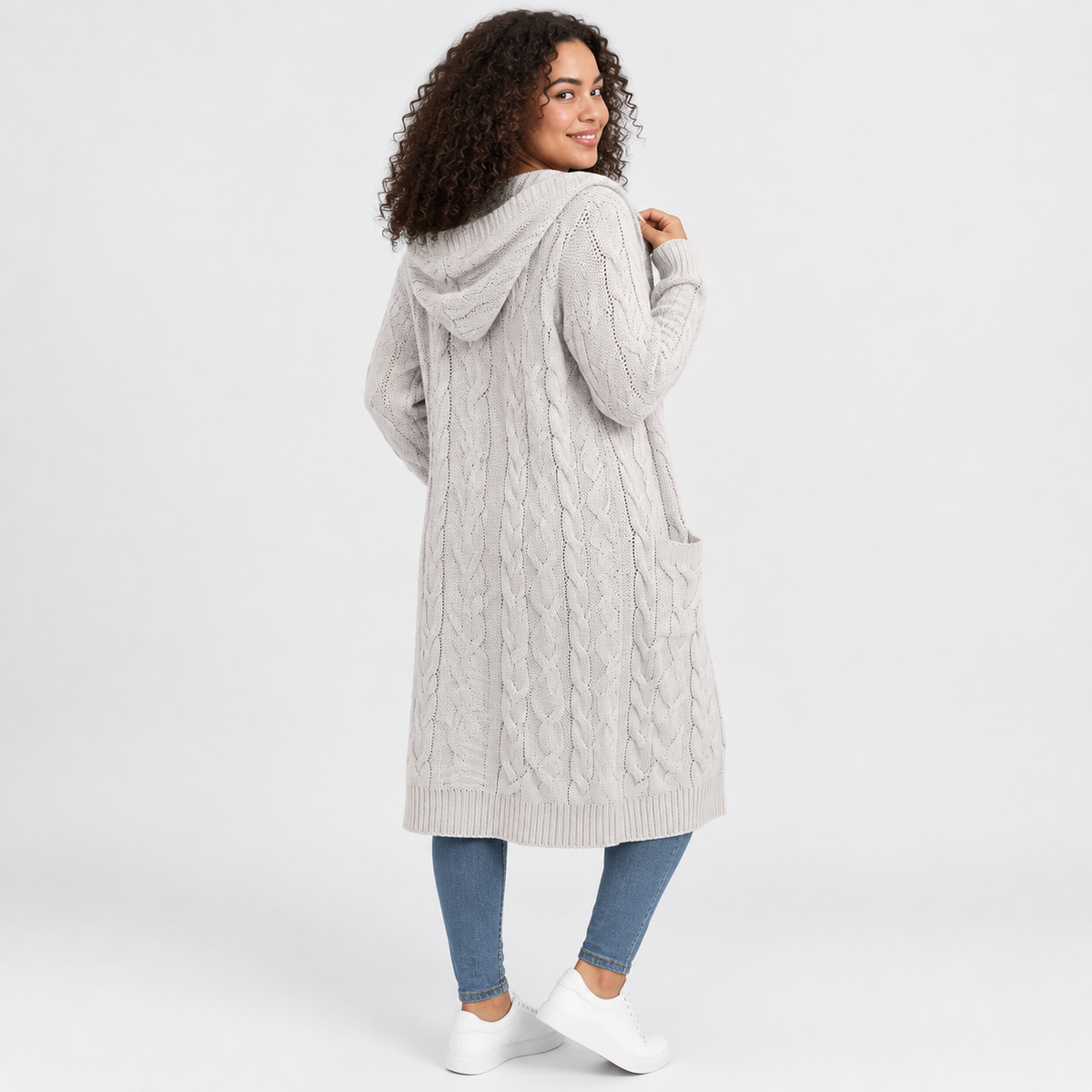 Women’s Plus Size Long Cardigan Casual Winter Outerwear