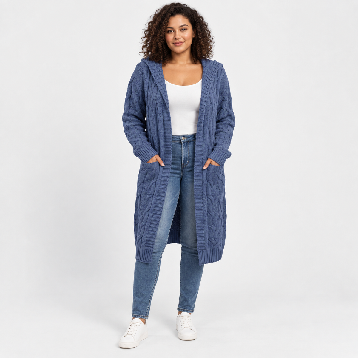 Women’s Plus Size Long Cardigan Casual Winter Outerwear