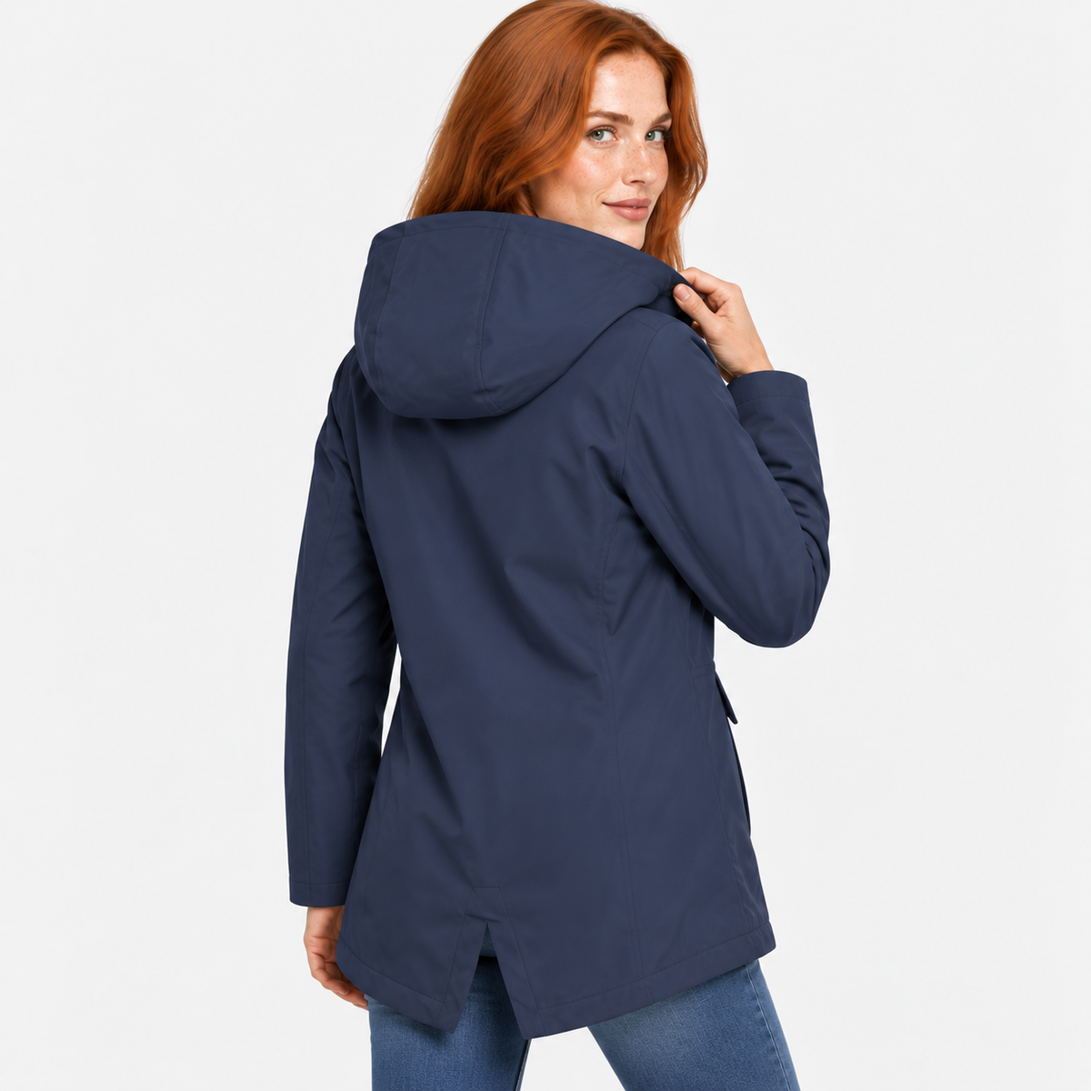 Women’s Warm Hooded Coat Plush Lined Casual Jacket