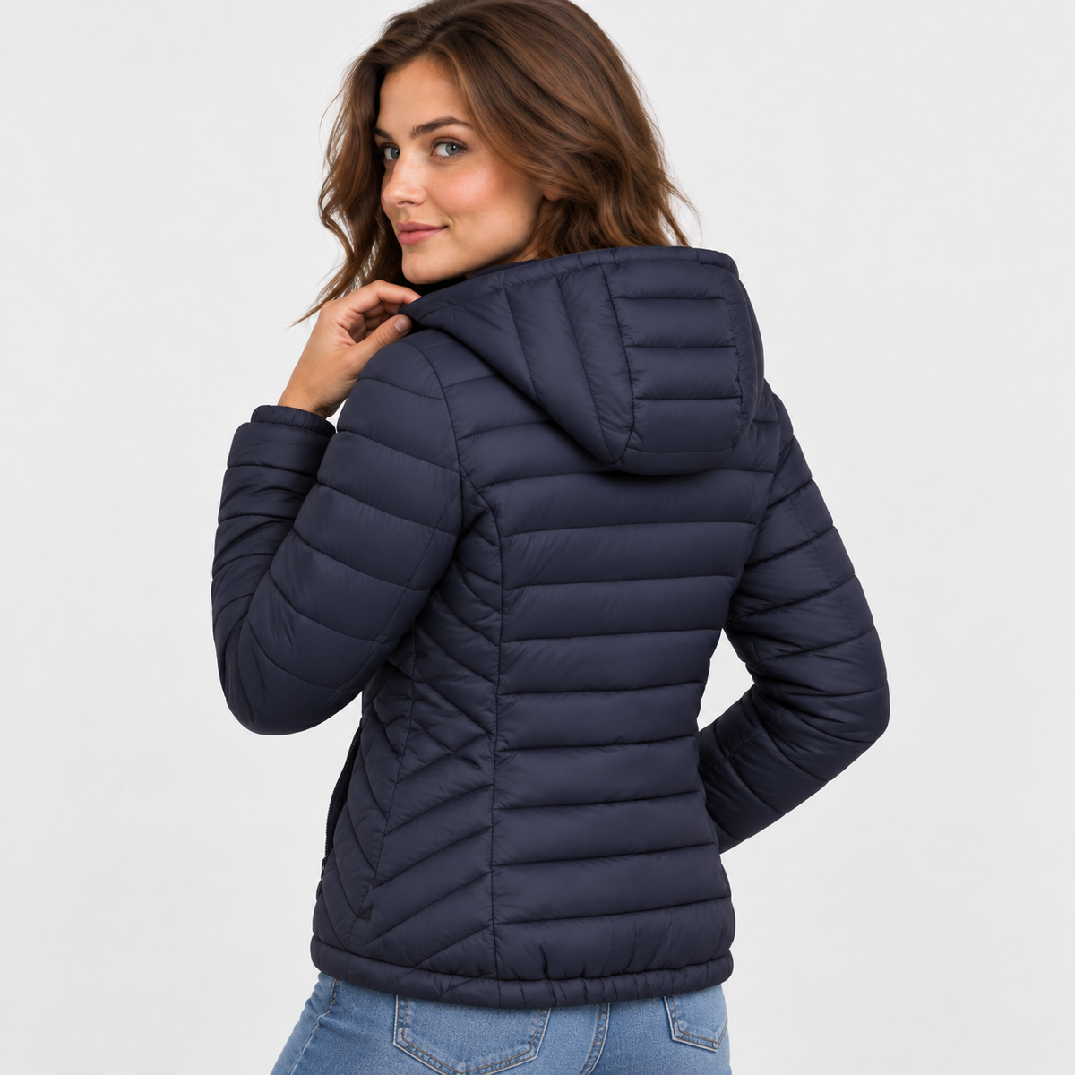 Women’s Lightweight Hooded Puffer Jacket Casual Winter Coat