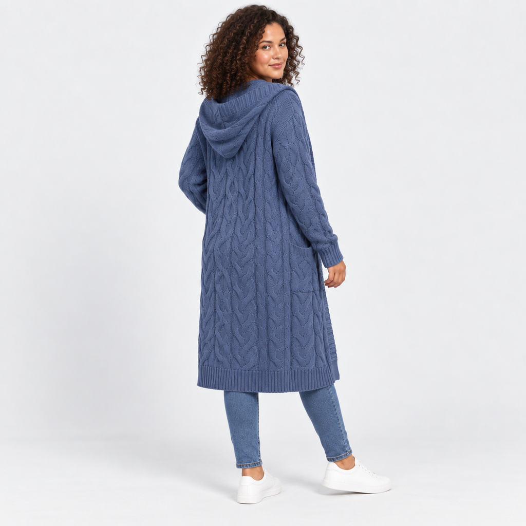 Women’s Plus Size Long Cardigan Casual Winter Outerwear