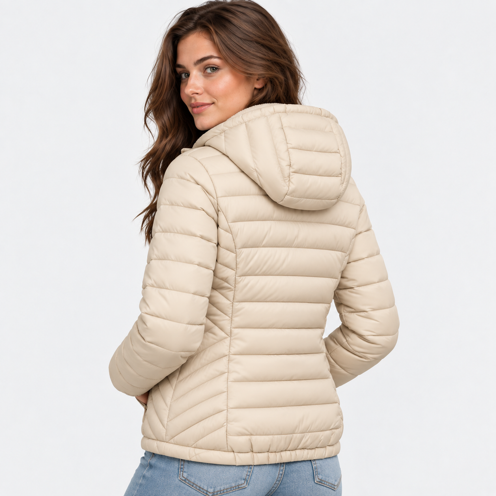 Women’s Lightweight Hooded Puffer Jacket Casual Winter Coat