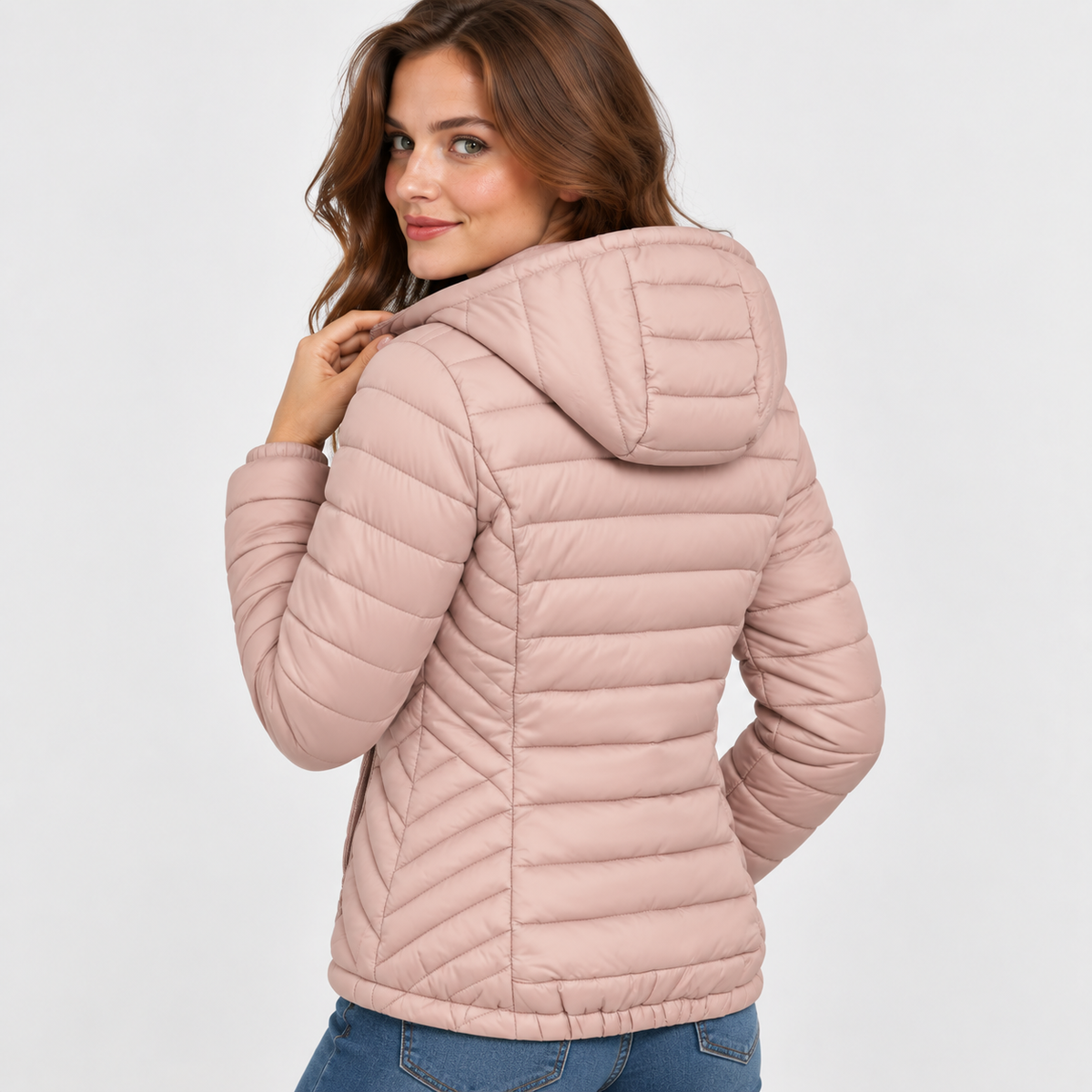 Women’s Lightweight Hooded Puffer Jacket Casual Winter Coat