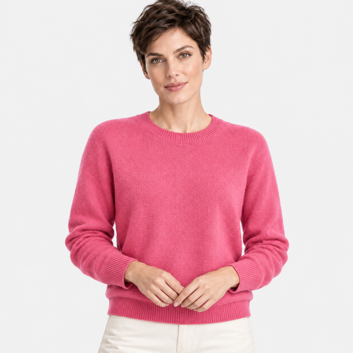 Women’s Basic Knit Pullover Long Sleeve Casual Wear