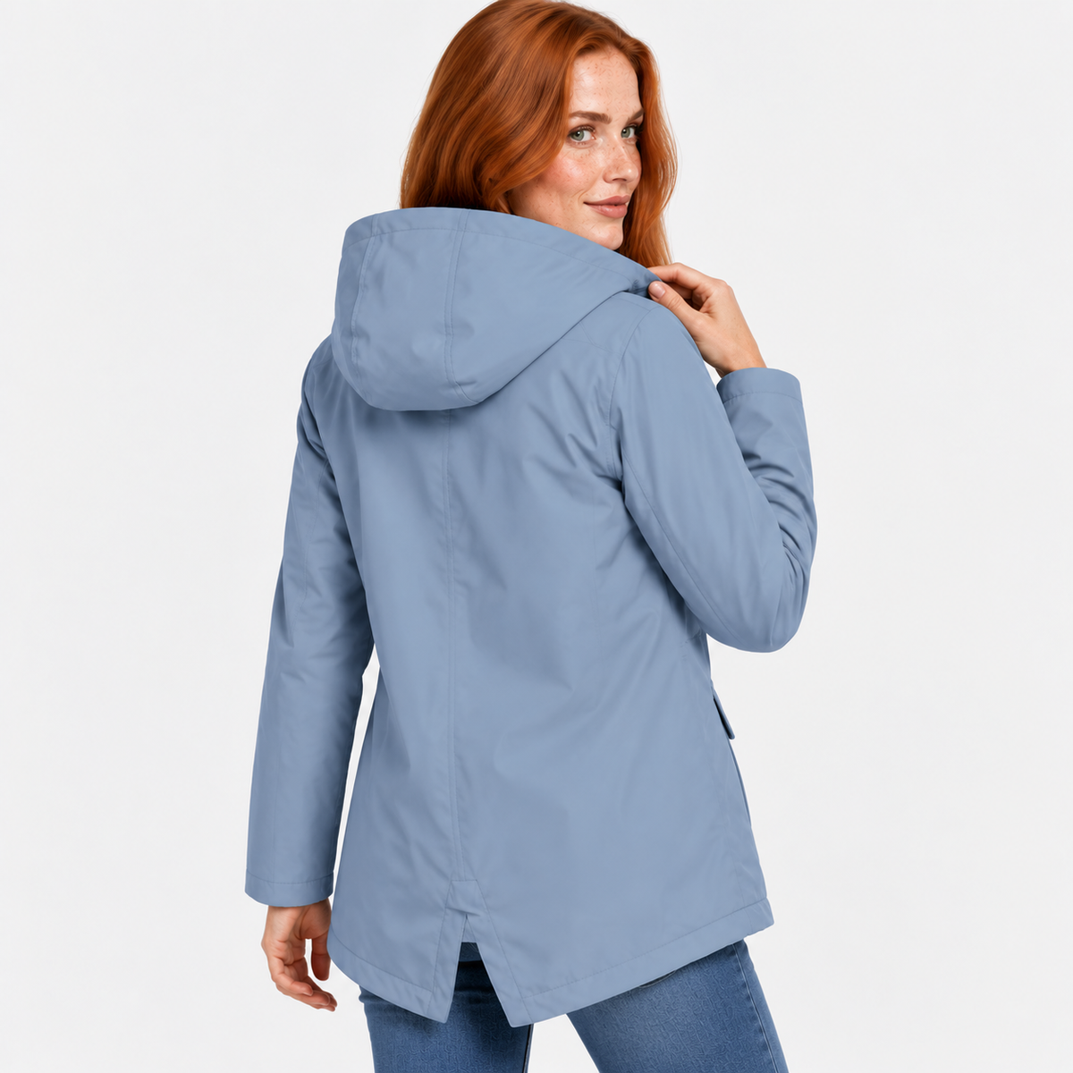 Women’s Warm Hooded Coat Plush Lined Casual Jacket