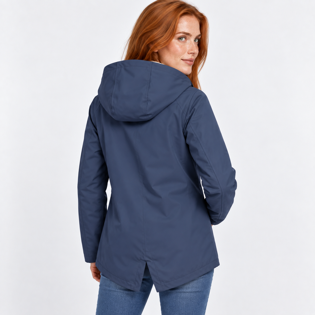 Women’s Warm Hooded Coat Plush Lined Casual Jacket