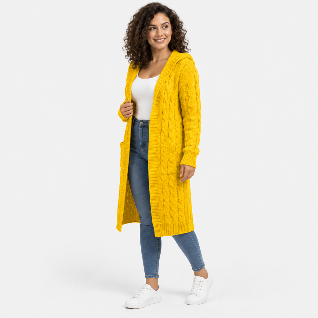 Women’s Plus Size Long Cardigan Casual Winter Outerwear