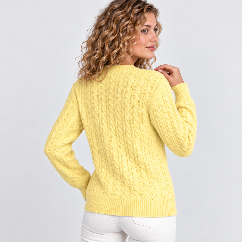 Women’s Rib Knit Crew Neck Sweater Loose Fit Pullover